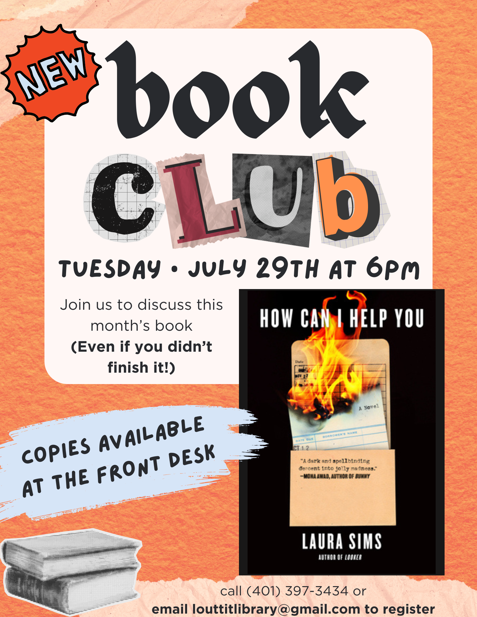 book club flier