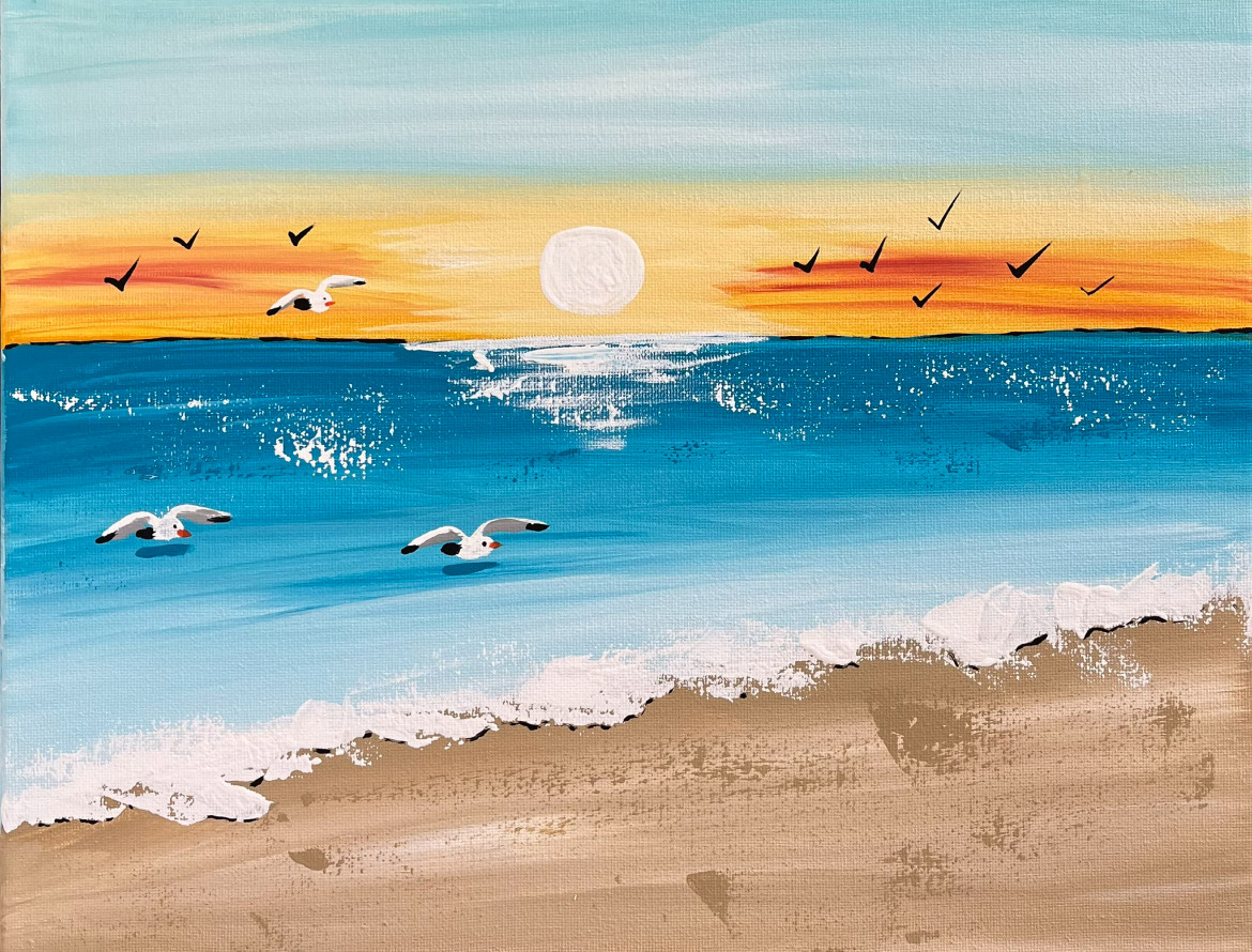 beach scene