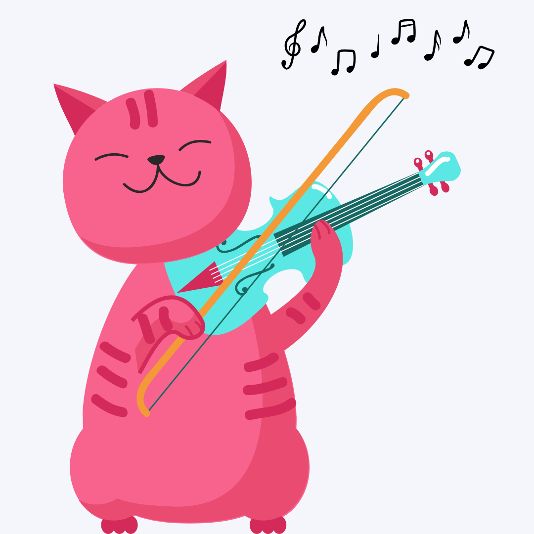 cat fiddling