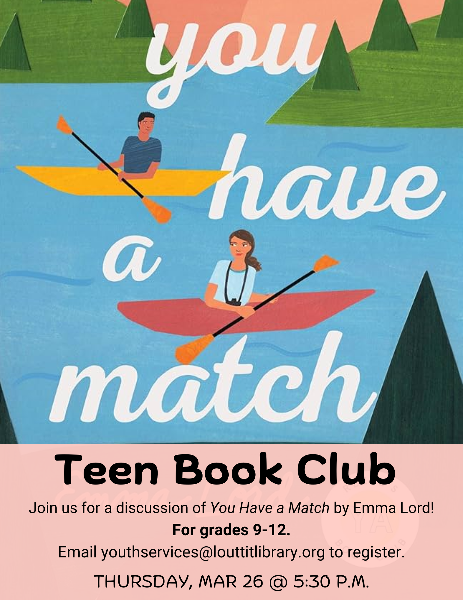 Teen Book Club, "You Have a Match" by Emma Lord