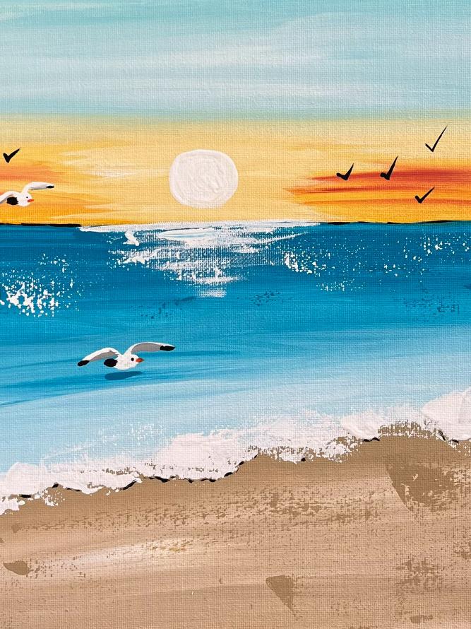 beach scene