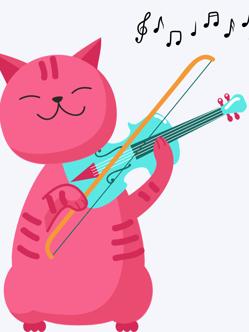 cat fiddling