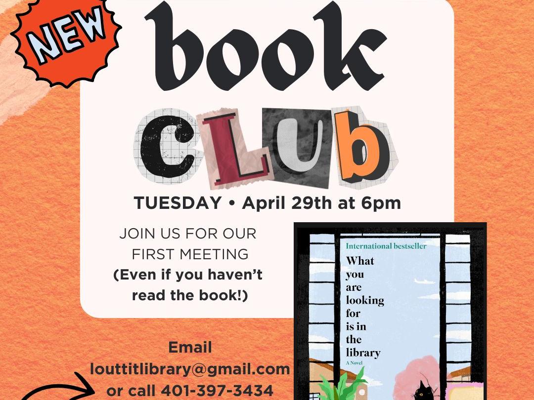Book club flier