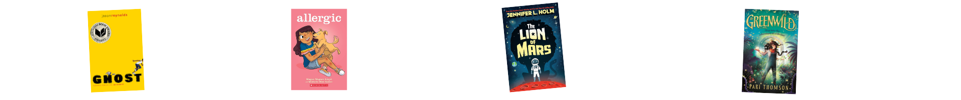 Images of book and graphic novel covers.